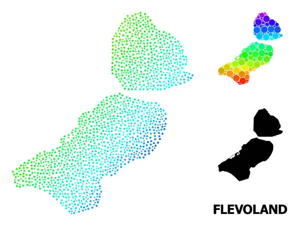 Векторная гравитационная карта Флеволанд-Прованса — стоковый вектор