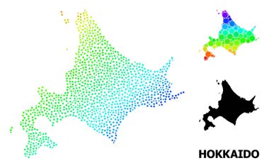 Hokkaido Adasının Vektör Spektrumu Piksel Haritası
