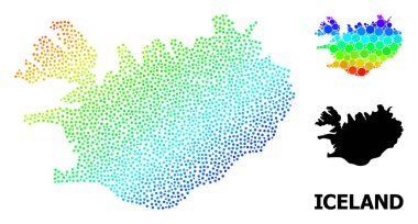 İzlanda 'nın Vektör Spektrumu Noktalı Haritası