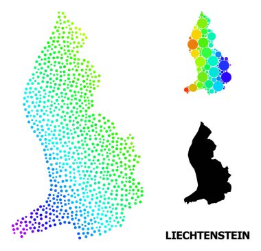 Lihtenştayn 'ın Gökkuşağı Renkli Piksel Haritası