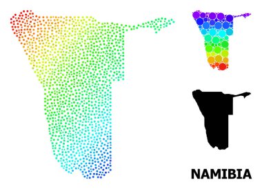 Namibya 'nın Vektör Spektral Piksel Haritası