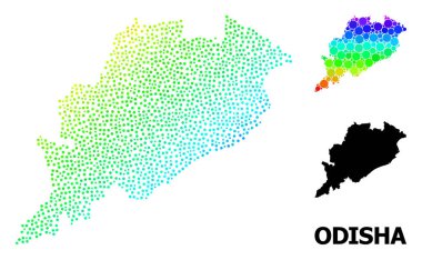 Odisha Durumu Vektör Spektrumu Dot Haritası