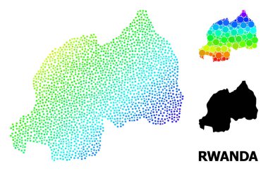 Ruanda Vektör Spektral Noktalı Haritası