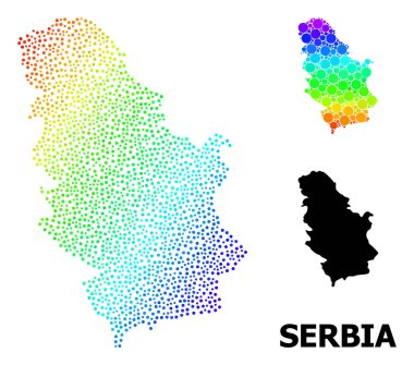 Sırbistan 'ın Vektör Spektrumu Noktalı Haritası