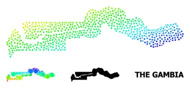 Gambiya 'nın Vektör Spektral Nokta Haritası