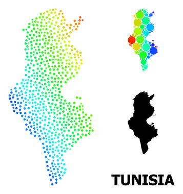 Tunus 'un Vektör Spektral Piksel Haritası