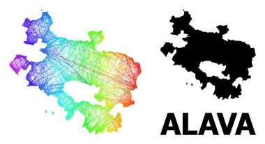 Spektrum Gradyan ile Alava Eyaleti Ağ Haritası