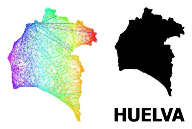 Spektrum Gradyan ile Huelva Eyaletinin Net Haritası