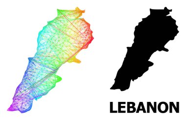 Spektrum Gradyanı ile Lübnan 'ın Doğrusal Haritası