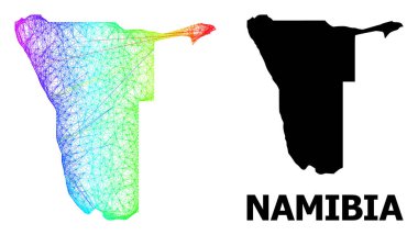 Spektrum Gradyanlı Namibya Ağ Haritası