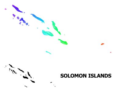 Solomon Adaları 'nın Spektrum Gradyanlı Haritası