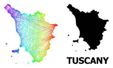 Spektrum Gradyanlı Tuscany Bölgesinin Yumurtadan Çıkan Haritası