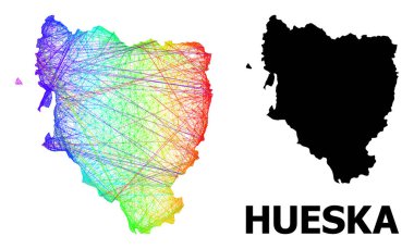 Hueska Eyaleti 'nin Gökkuşağı Renkli Gradyanı ile Yumurtadan Çıktı