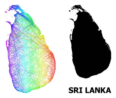 Spektrum Gradyanlı Sri Lanka Doğrusal Haritası