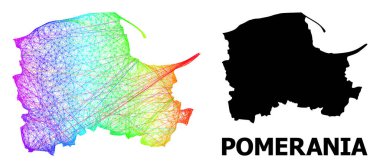 Spektrum Gradyan ile Pomerania Eyaleti Ağ Haritası