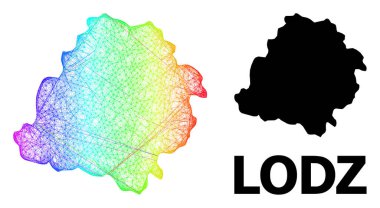 Spektrum Gradyan ile Lodz Eyaletinin Net Haritası