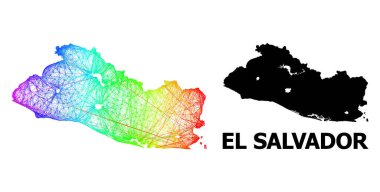 Spektrum Gradyanlı El Salvador Haritası