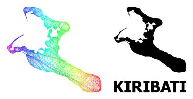 Spektrum Gradyan ile Kiribati Adası 'nın Yumurtadan Çıkan Haritası