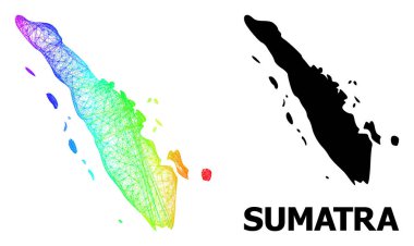 Spektrum Gradyanlı Sumatra Adasının Doğrusal Haritası