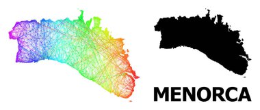 Spektrum Gradyanlı Menorca Adası Haritası