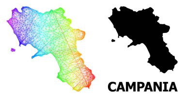 Spektral Gradyan ile Campania Bölgesi Ağ Haritası