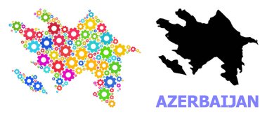 Renkli Tekerleklerin Azerbaycan Mekanik Bileşimi Haritası