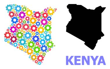 Renkli Tekerlekler Kenya Atölye Mozaik Haritası