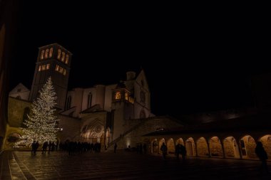Assisi, Umbria, Perugia, la Basilica di San Francesco. La Chiesa superiore. Vista