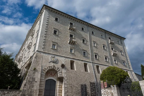Abbazia Montecassino Cassino Lazio Italia Monasterio Benedictino Sitio Sulla Sommit — Foto de Stock