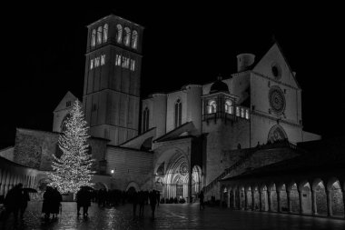 Assisi, Umbria, Perugia, la Basilica di San Francesco. La Chiesa superiore. Vista 