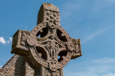 Rovine Manastırı di Clonmacnoise. Uno dei Principali centri religiosi e culturali in Europa, fondato sul fiume Shannon nel 545 dopo Cristo.