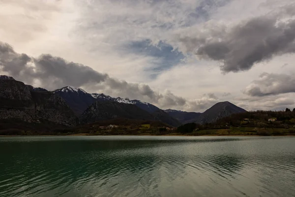 Castel San Vincenzo Isernia Molise Lago — Fotografia de Stock