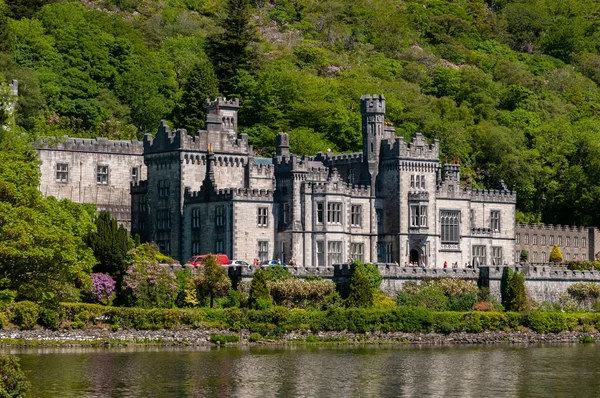 Irlanda Connemara Abbazia Kylemore Edificata Stile Neogotico Nel Xix Secolo — Stock Photo, Image