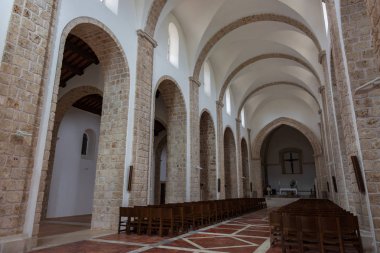 Rocchetta a Volturno, Isernia, Molise. Abbazia benedettina di San Vincenzo al Volturno. Storica abbazia benedettina posta nel territorio dell 'Alta Valle del Volturno.