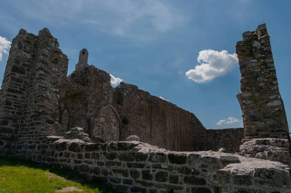 Rovine Monastiche Clonmacnoise Uno Los Principales Centros Religiosos Culturales Europa — Foto de Stock