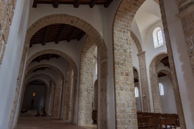 Rocchetta a Volturno, Isernia, Molise. Abbazia benedettina di San Vincenzo al Volturno. Storica abbazia benedettina posta nel territorio dell 'Alta Valle del Volturno.
