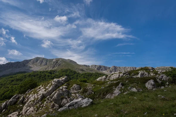 Molise Mainarde Catena Montuosa Delle Mainarde Estende Lungo Conlimited Tra — Zdjęcie stockowe