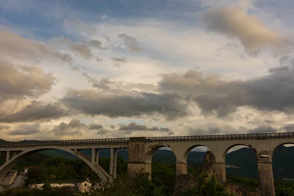 Isernia Molise Spirito Ponte Ferroviária — Fotografia de Stock