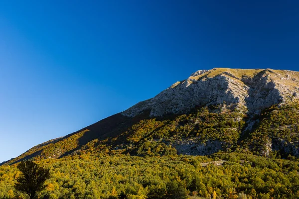 Góry Parku Narodowego Abruzji Lazio Molise Wspaniała Jesienna Panorama — Zdjęcie stockowe