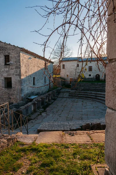 Kom Igen Saepinum Ett Romerskt Arkeologiskt Område Beläget Molise Regionen — Stockfoto