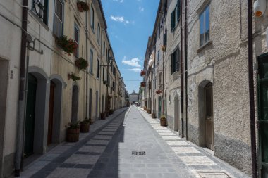 Capracotta, Isernia, Molise.  It is an Italian town of 871 inhabitants in the province of Isernia, in Molise.  It is located at 1,421 meters above sea level. clipart