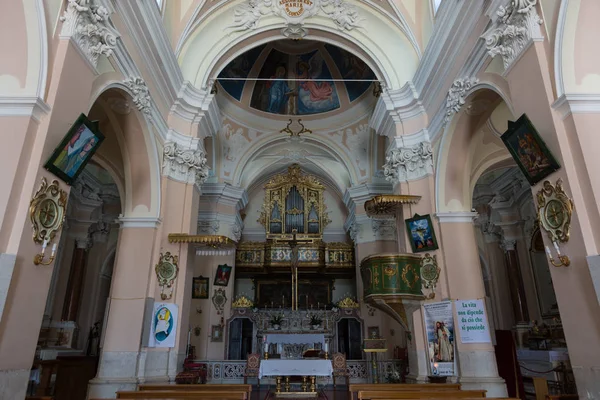 Capracotta Isernia Molise Församlingskyrkan Santa Maria Assunta Det Den Viktigaste — Stockfoto