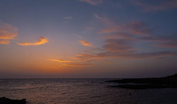 Mar Adriático Ostuni Puglia Nascer Sol Estância Balnear Renomada Localizada — Fotografia de Stock