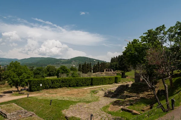 Fiesole Floransa Toskana Roma Hamamı Silla Zamanında Yüzyıl Inşa Edilmiş — Stok fotoğraf