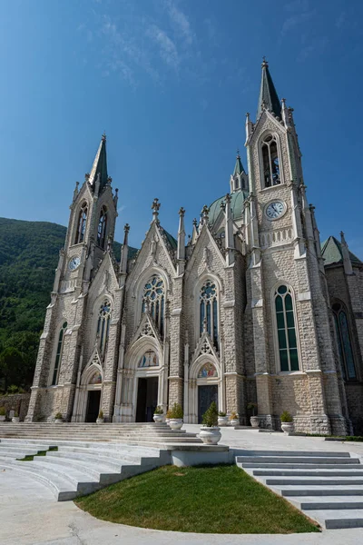 Castelpetroso Isernia Molise Asylum Madonny Addoloraty Svatyně Která Začala Položením — Stock fotografie