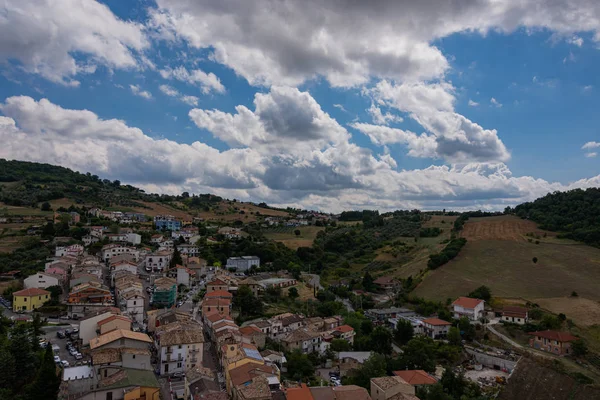 Roccascalegna Chieti Abruzzo Roccascalegna Ortaçağ Kalesi Görünümü — Stok fotoğraf