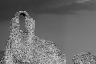 Isernia, Molise, S. Spirito Göksel Manastırı 'nın kalıntıları. Görünüm.