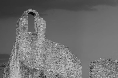 Isernia, Molise, S. Spirito Göksel Manastırı 'nın kalıntıları. Görünüm.