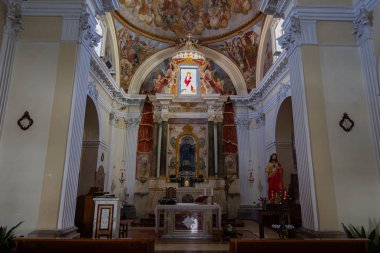 Colli a Volturno, Isernia, Molise. Aziz Leonardo Kilisesi. Wiew