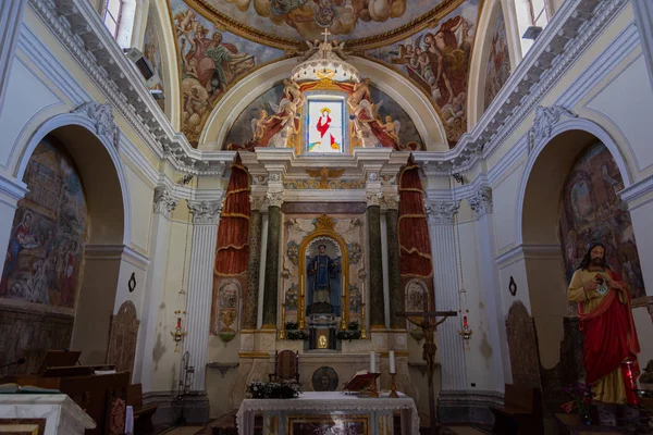 Colli Volturno Isernia Molise Kerk Van Leonardo Wiew — Stockfoto